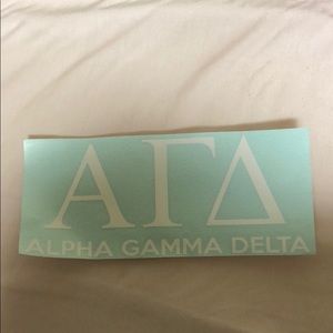 Alpha Gamma  Delta sticker